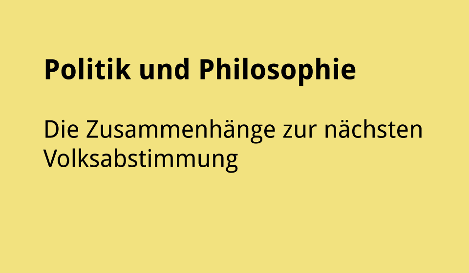 Politik und philosophie