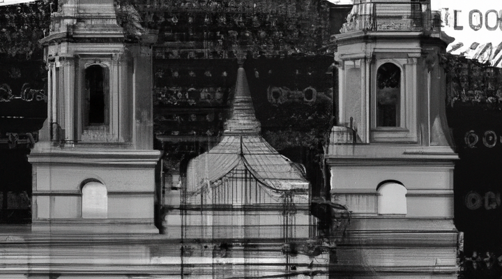 Dall·e 2023-07-31 12.49.40 - monastery in front of software code (1)