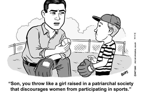 Throw like a girl raised in patriarchal society